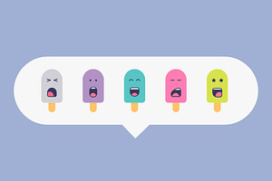 Ice Cream Illustration Sticker Emoji