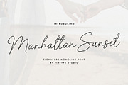 Manhattan Sunset Font, a Script Font by Jimtype Studio (Thumbnail 1 of 9)
