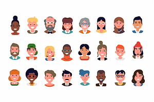 24 Cheerful Faces