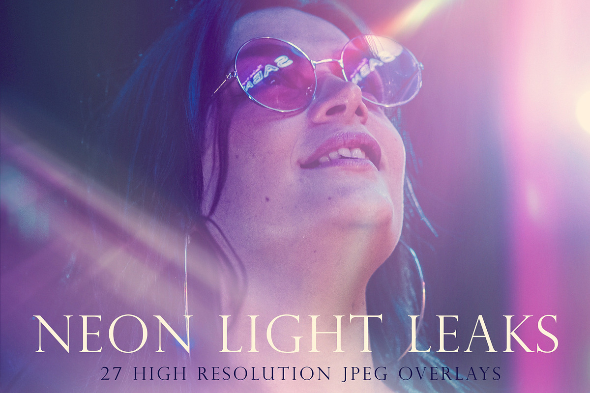 Neon light leak overlays, an Object Graphic by Paper Farms (Photo 1 of 5)
