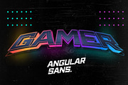 Angular Sans - Bold Display Font, a Sans Serif Font by Layerform Design Co. (Thumbnail 4 of 6)