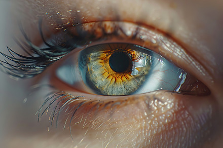 Beautiful macro photo of human eye, a Person Photo by AlyaAnd