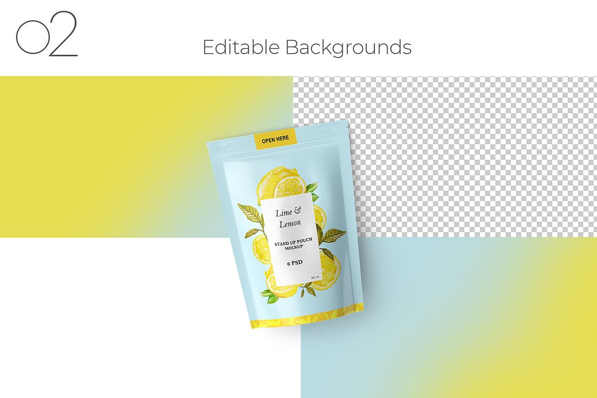 Tall Stand Up Zip Lock Pouch Mockup, a Packaging Mockup by Sheikhadesign (Photo 3 of 11)