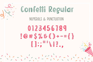 Confetti - Display Font Duo