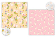 Pastel Spring Easter Bunny Pattern, a Pattern Graphic by CreativeChristiana (Thumbnail 5 of 8)