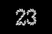 Number 23 Leaf Logo, a Branding & Logo Template by ganuDESIGN (Thumbnail 3 of 3)