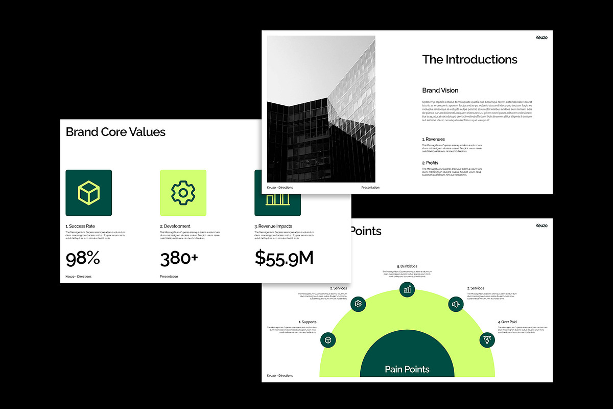 Keuzo - Creative Direction Template, a Presentation Template by Devators (Photo 2 of 5)