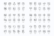 SaaS Dashboard Icons, an Outline Icon by vexper (Thumbnail 10 of 10)