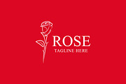 Rose Line Art Logo Abstract, a Branding & Logo Template by Signatoro (Thumbnail 2 of 3)