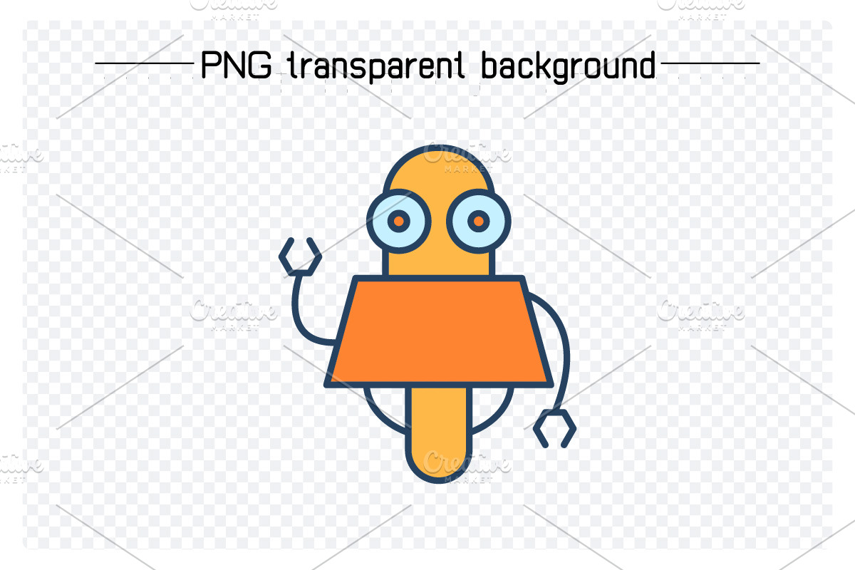 Cute Robots Avatars Vector, an Illustration by Designfour (Photo 5 of 6)