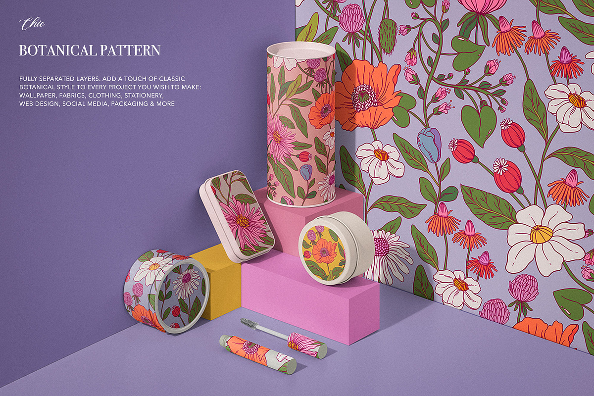 Elegant Floral Patterns: Botanical, a Pattern Graphic by likorbut (Photo 10 of 21)