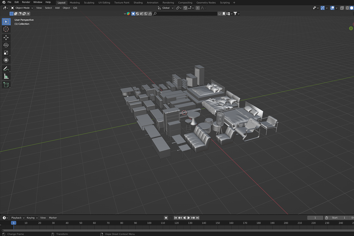 Basemesh Furniture collection, a Furniture 3D Model by MohamedHussien1 (Photo 6 of 8)