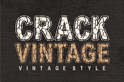 Crack Vintage- Distressed Retro Font, a Sans Serif Font by KiddoGlyphs Studio (Thumbnail 1 of 5)