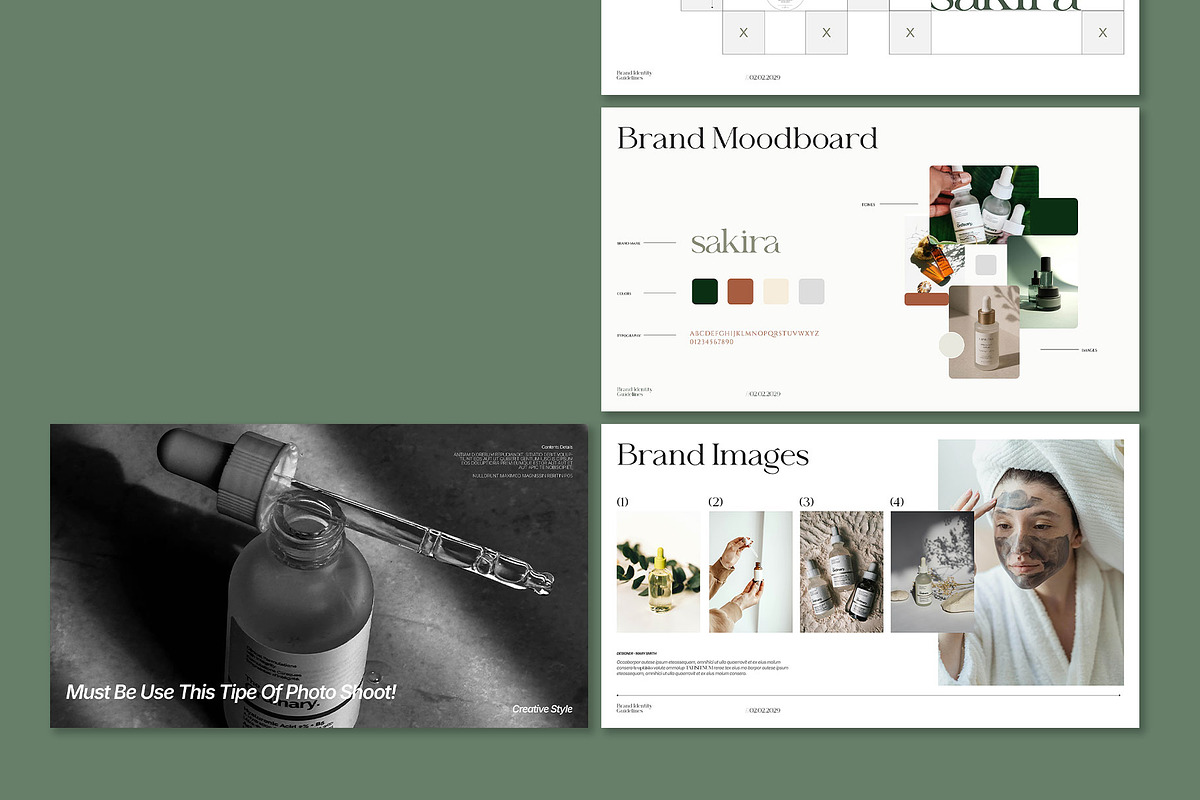 Sakira — Skin Care Brand Guideline, a Branding & Logo Template by Templeste (Photo 4 of 5)
