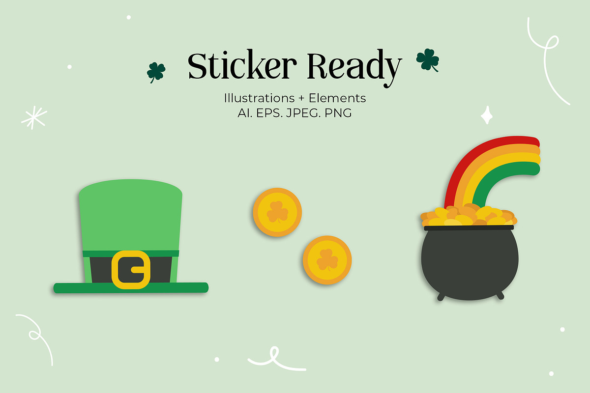 Hand Drawn St. Paddy's Bundle, an Illustration by After Hours Creative (Photo 4 of 5)