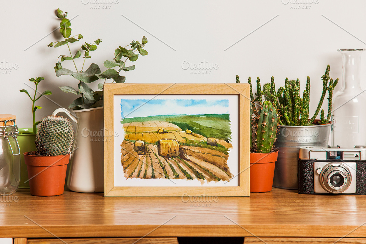 Watercolor Landscapes. Part 2, a Background Graphic by Mona Monash (Photo 4 of 5)