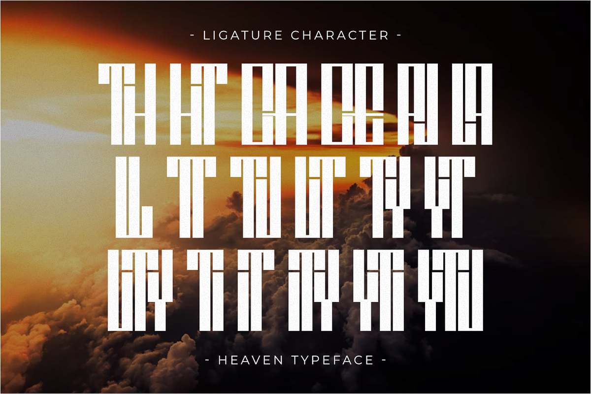 Heaven - Ultra Condensed Sans Serif, a Sans Serif Font by Pian45 Studio (Photo 7 of 8)
