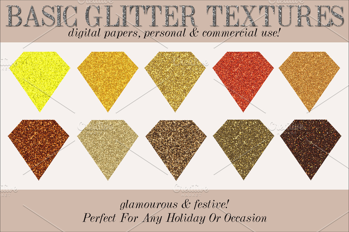 Basic Glitter Textures Collection II, a Texture Graphic by MarieMcKennaDesigns (Photo 3 of 6)