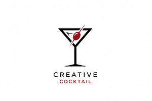 Creative Cocktail Logo, a Branding & Logo Template by Logocreative