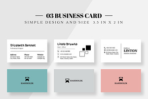 Multi Color Business Card Set