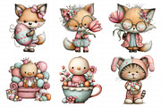 Whimsical Easter Animals Clipart, an Illustration by Daily.Designs (Thumbnail 7 of 8)
