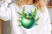 Green Christmas Tree Ball PNG, an Illustration by SinaCreation (Thumbnail 4 of 7)
