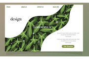 Nature background with leaves, a Decorative Illustration by foxndeer (Thumbnail 4 of 4)