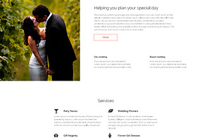 Wedding Planner One Page Theme