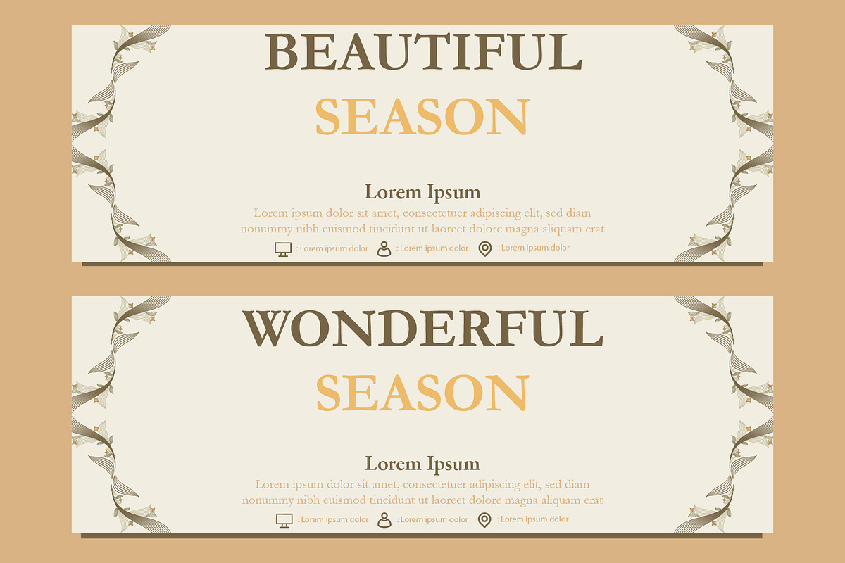 Abstract Floral Banner Template, a Marketing Template by sekitarief (Photo 3 of 3)