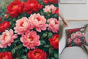 SET Beautiful Peony Flower Wild Natu, a Graphic by IrySha (Thumbnail 2 of 9)