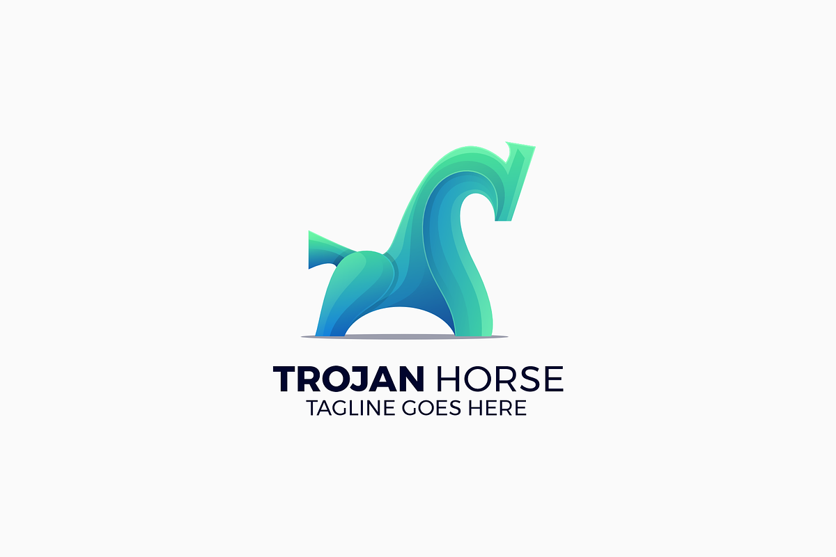 Trojan Horse Gradient Colorful Logo, a Branding & Logo Template by Artnivora.Std