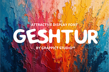 Geshtur - Playful Display Font