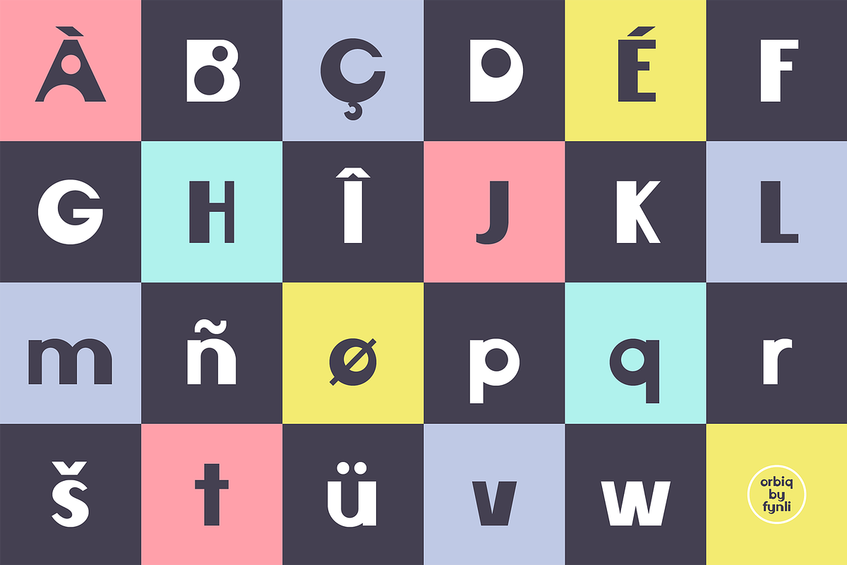 Orbiq Font, a Sans Serif Font by Fynli (Photo 2 of 12)