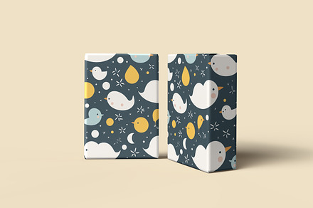 Two Gift wrap paper design mockup, an Advertising Mockup by Rami's Mockups
