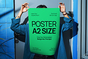 Urban Female A2 Poster Mockup, an Advertising Mockup by graphicook (Thumbnail 2 of 3)
