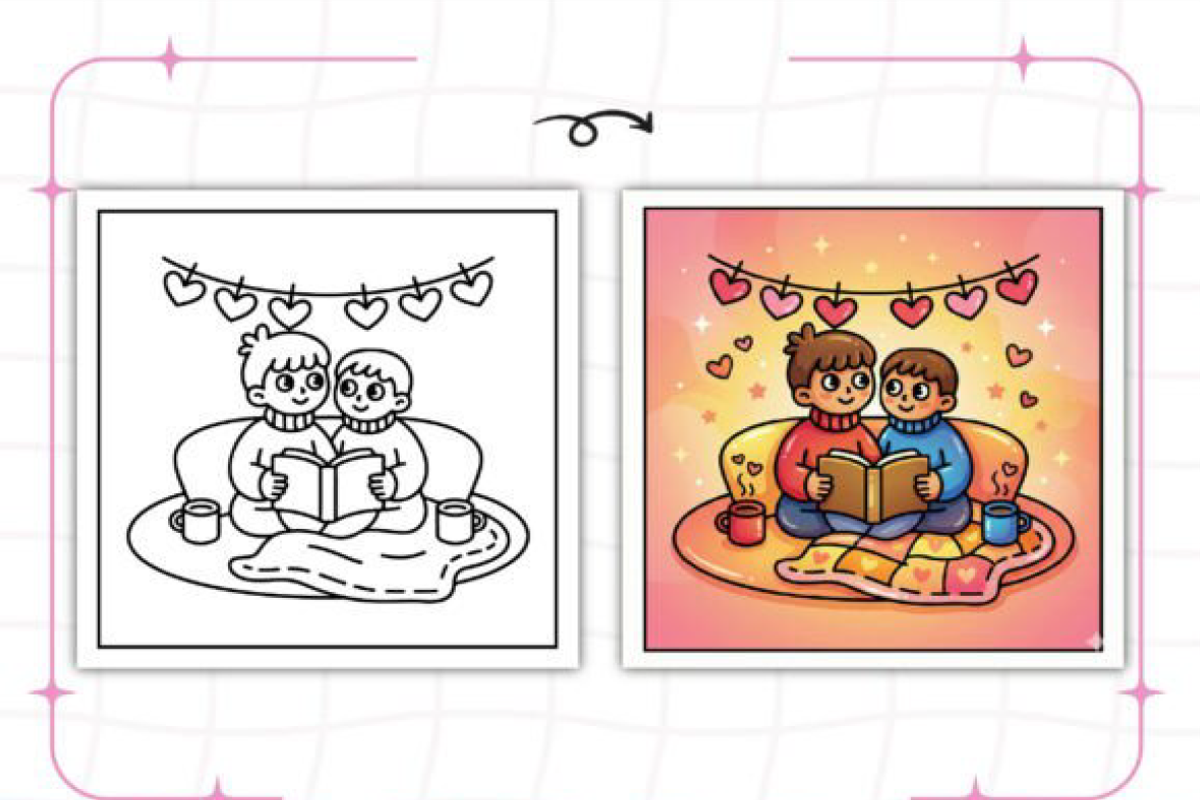 Romantic Vibes Bold & Easy, a Decorative Illustration by Ink Gallery (Photo 2 of 9)