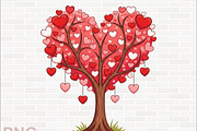 Heart Tree Clipart Bundle, a Graphic by crative8112 (Thumbnail 6 of 11)