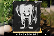 Cartoon Tooth Thumbs Up Oral Bone, a Background Graphic by LaseredNinja (Thumbnail 6 of 7)