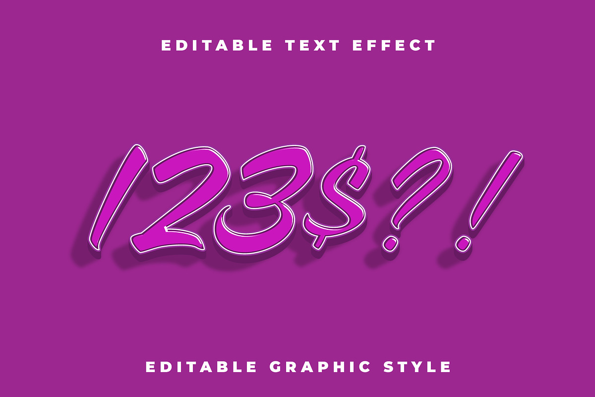 Retro Script Shadow Text Effect preview 2