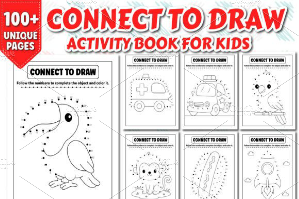 100 Dot-to-Dot Activity Book, a Decorative Illustration by Design Station (Photo 1 of 4)