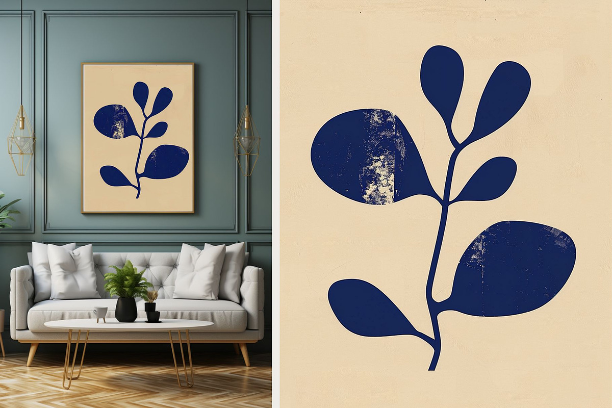 21 matisse blue wall art print, a Decorative Illustration by ARTOZEN DIGITAL (Photo 12 of 17)