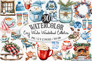 Cozy Winter Wonderland Collection, an Illustration by Designking (Thumbnail 1 of 4)