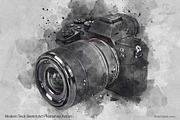 Tech Sketch Art Photoshop Action, an Action Add-On by SlideSalad (Thumbnail 13 of 49)
