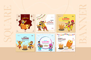 Happy Lohri Instagram Bundle, a Social Media Template by Creative Hatti (Thumbnail 3 of 5)