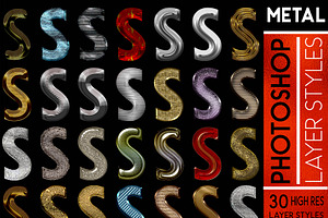 Metal Layer Styles For Photoshop