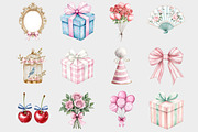 Watercolor Pink Silly Girly Goose Cl, a Seasonal Illustration by Design Market (Thumbnail 2 of 5)