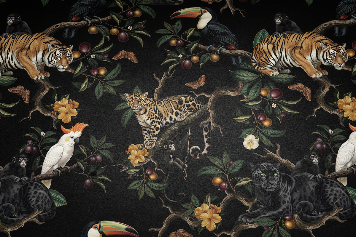 Vintage Tropical Jungle Pattern, a Pattern Graphic by Luiz da Rolt Grathwohl (Photo 15 of 17)