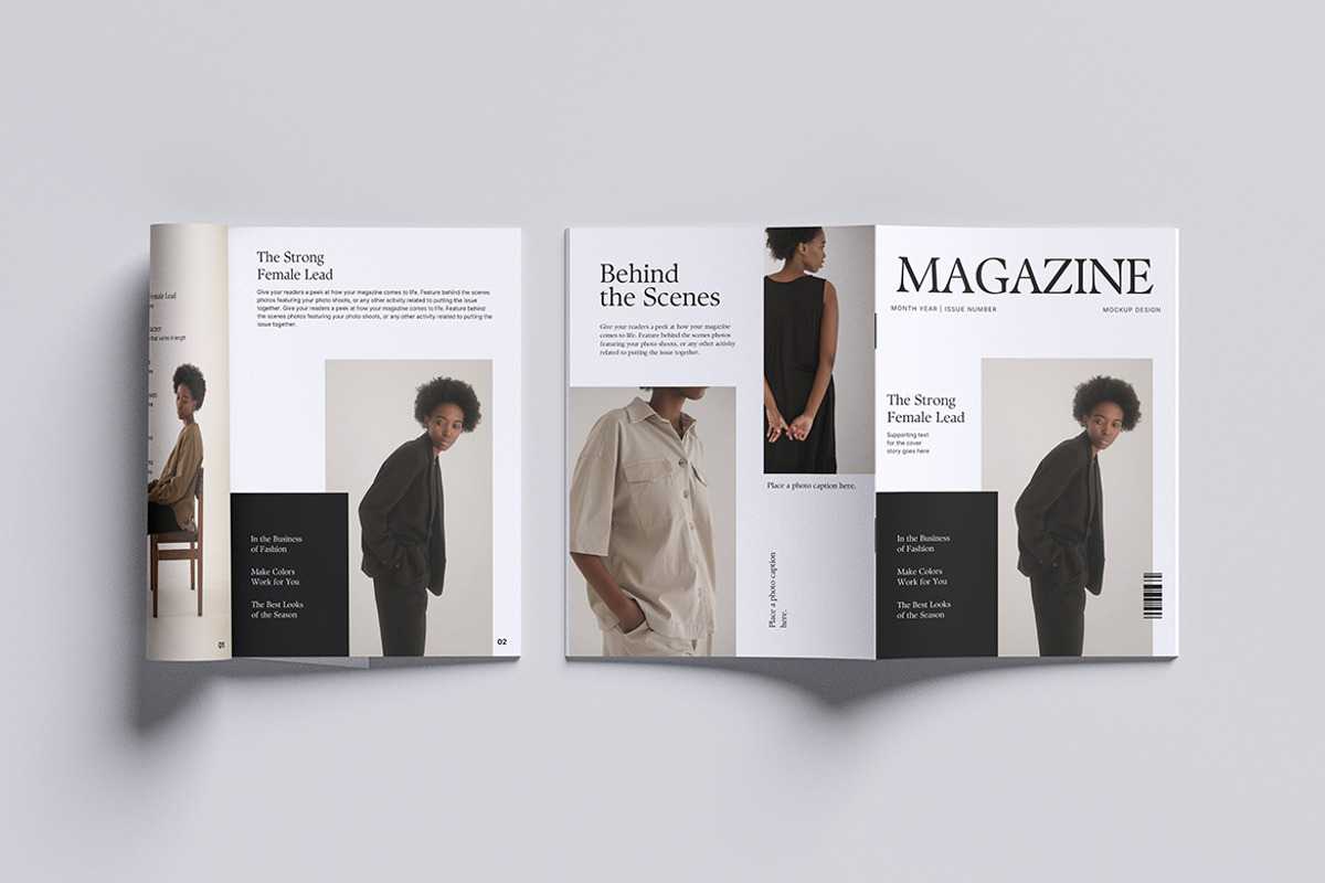 Magazine Brochure Mockup, a Magazine Template by graphicstory (Photo 4 of 4)