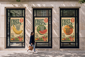 Street Poster Collection Mockup, an Advertising Mockup by Designer Dude