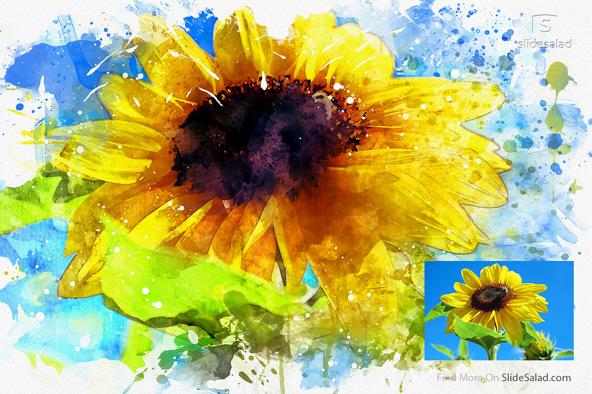 #1 Watercolor Photoshop Mock-ups, an Action Add-On by SlideSalad (Photo 14 of 44)